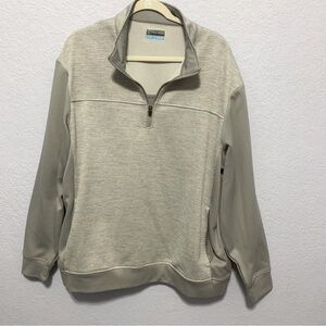PGA Tour Gray 1/4 Zip Long Sleeve Pullover Jacket